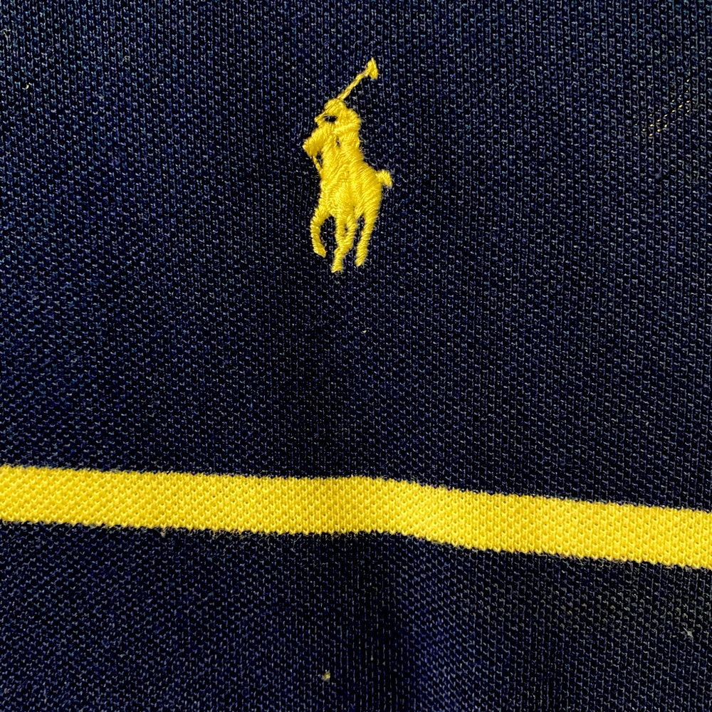 Ralph Lauren men’s shirt with stripes. Hubby only wore it a couple times.